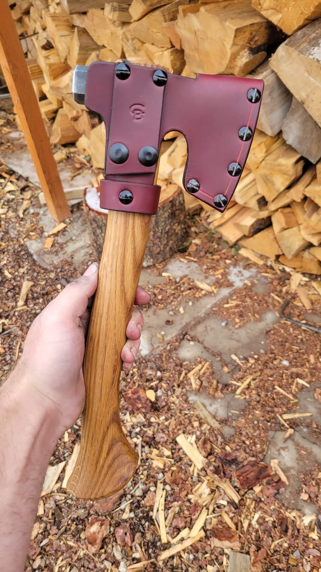 1.25lb Bearded Hatchet PREORDER Conrad Blacksmithing